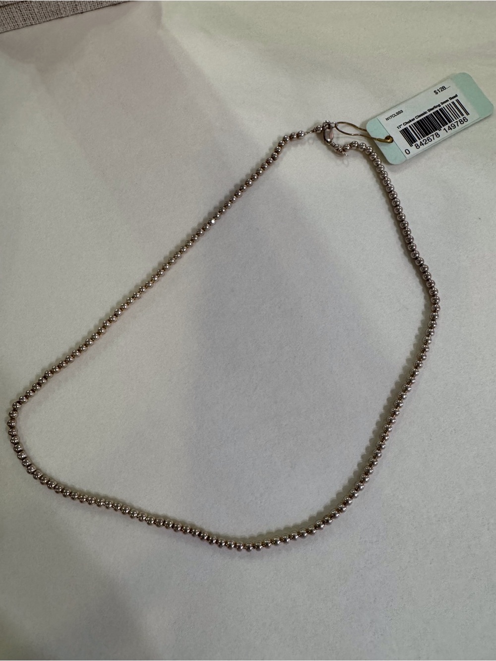 Enewton Sterling Silver beaded chain 17 inch NWT - Picture 2 of 2